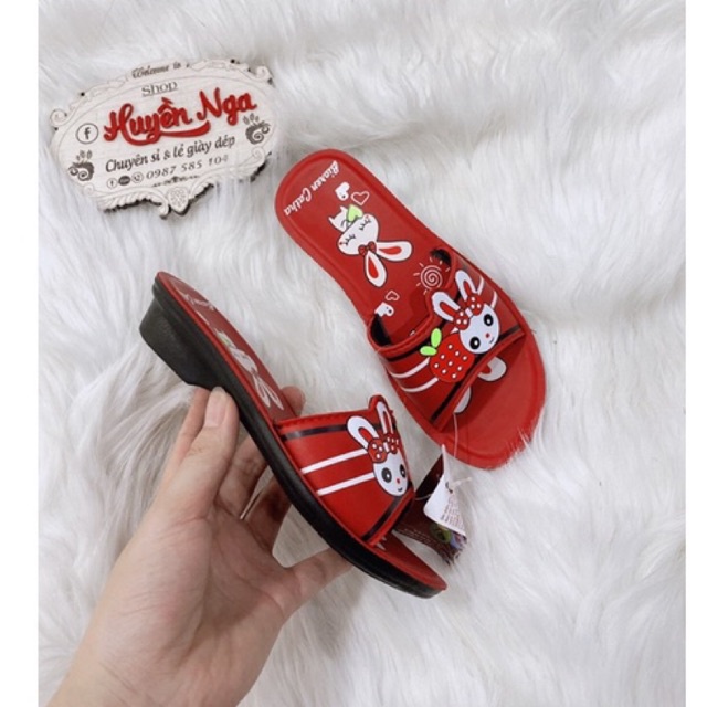 Dép lê bé gái size 26-36 hình thỏ