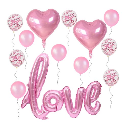 [Mã LIFEXANH03 giảm 10% đơn 500K] Set bong bóng chữ love trang trí tiệc valentine 14/2, tỏ tình,... phụ kiện trang trí