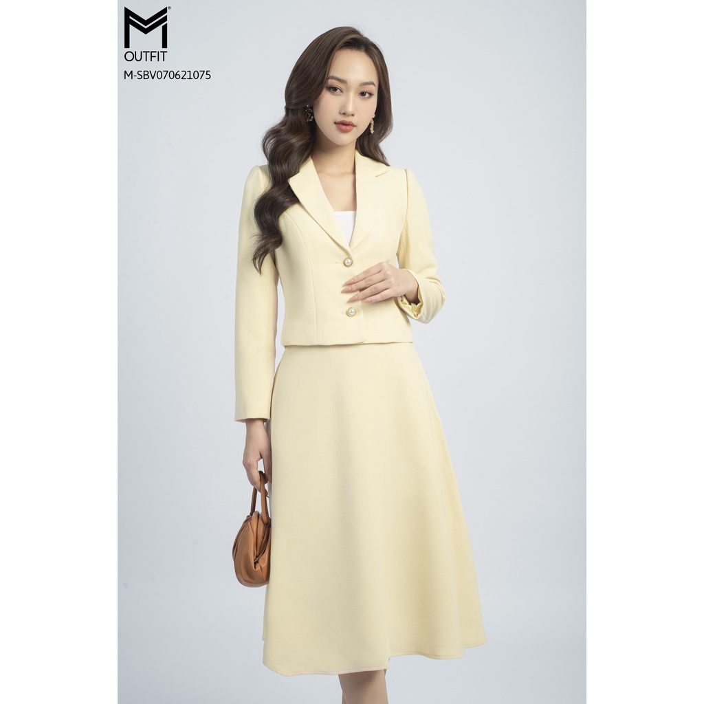 Set tay dài, cổ vest MMOutfit M-SBV070621075