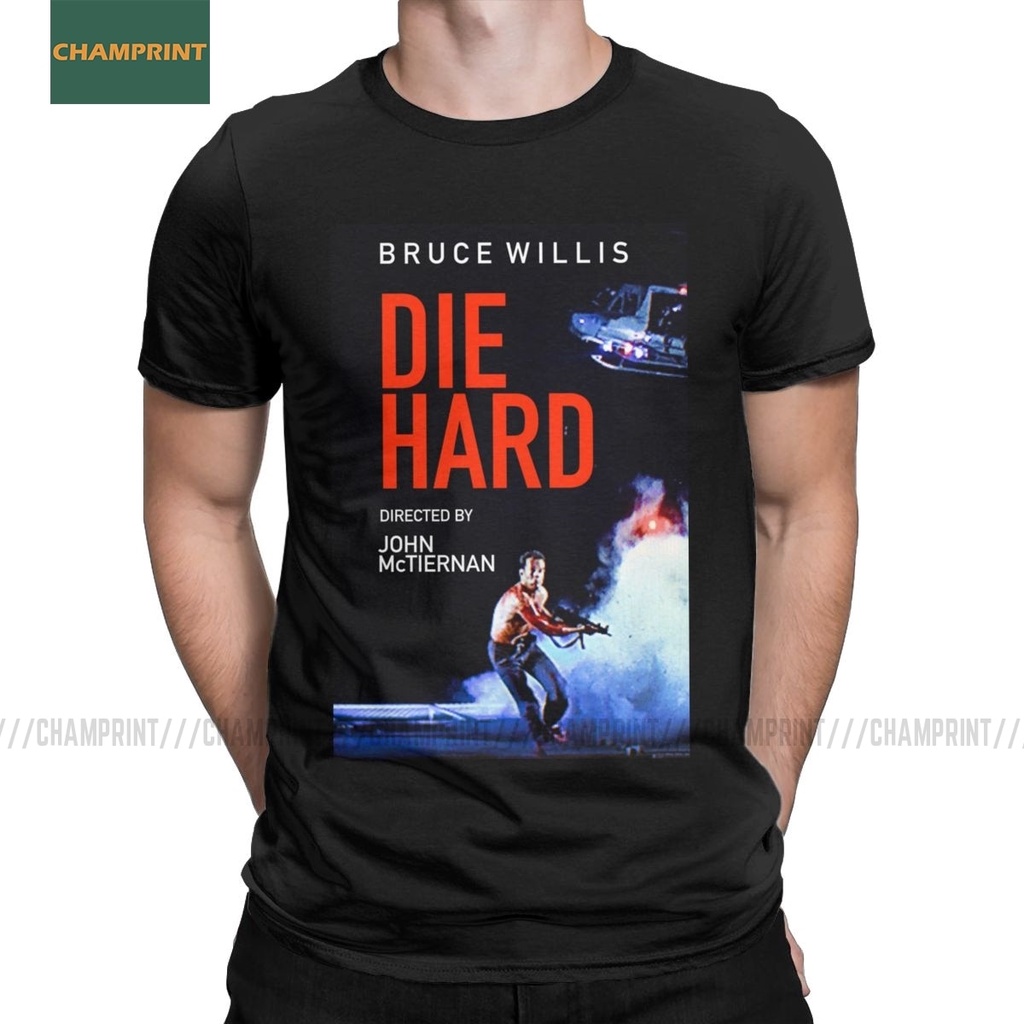 Chết Cứng Áo nam Nakatomi John Plaza Phim Bruce Willis Phim Ngộ nghĩnh 100% Cotton Tee Cổ Tròn Tay N