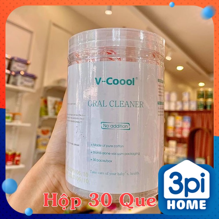 QUE GẠC RƠ LƯỠI VKOOL - Hộp 30 Que An Toàn Và Tiện Dụng Cho Mẹ Và Bé