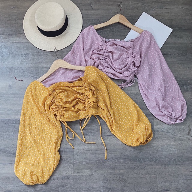 ÁO HOA NHÍ CROPTOP 4 MÀU