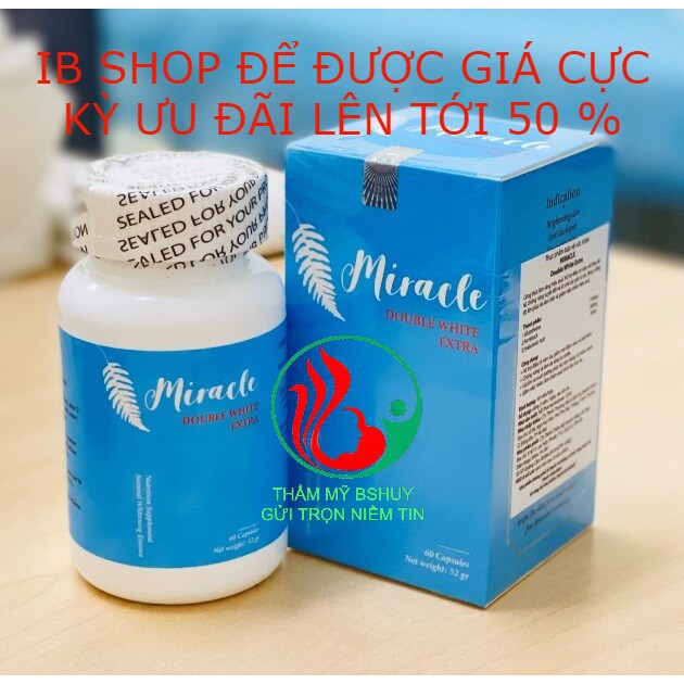 [CHÍNH HÃNG] Viên uống trắng da, giảm nám, giảm lão hóa MIRACLE - 60 Viên bởi hãng AIE PHARMACEUTICALS – MỸ | BigBuy360 - bigbuy360.vn