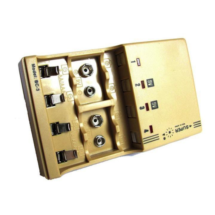 Sạc pin, pin sạc, máy sạc 4 pin BC-3 cao cấp - Điện Việt