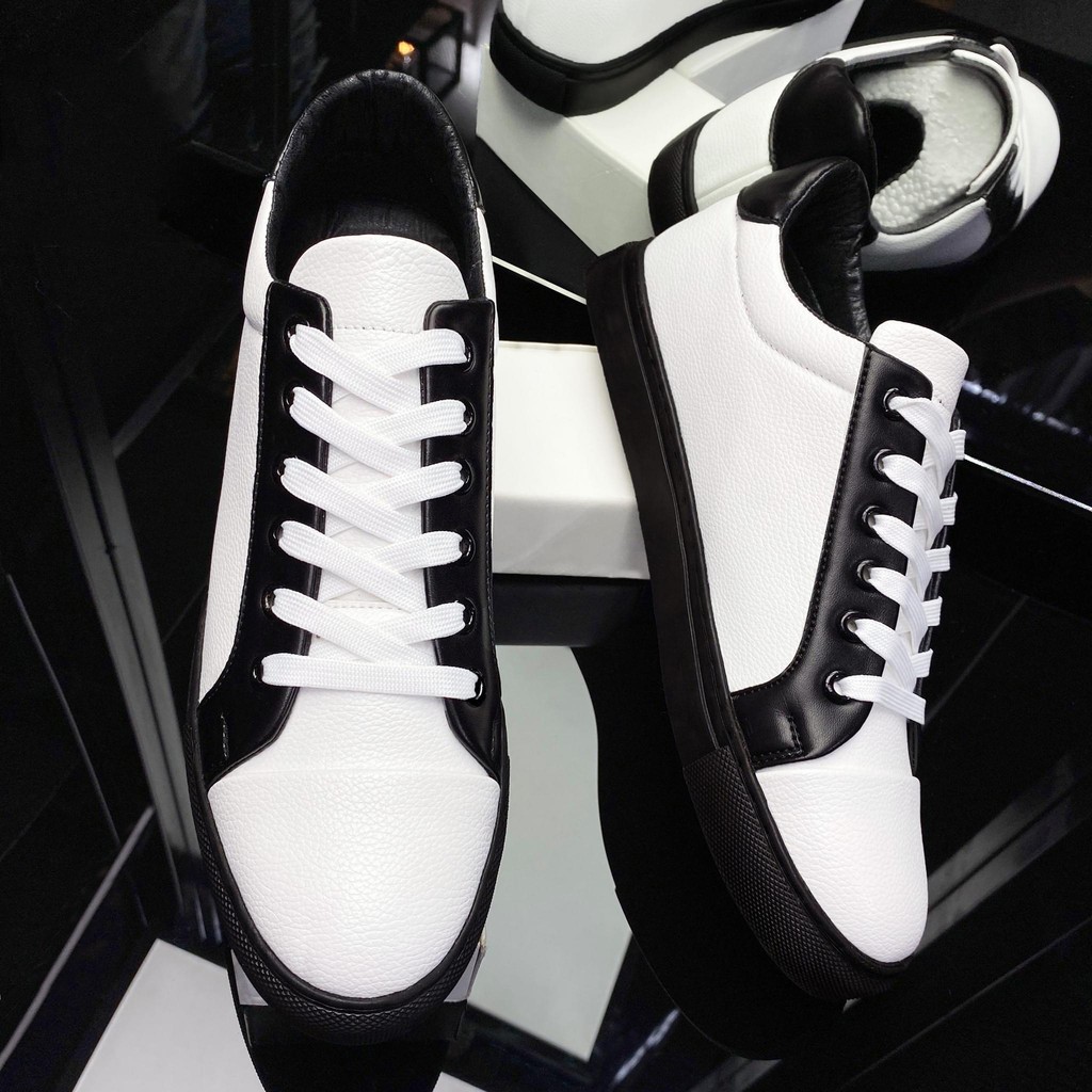 [Mã FAXANH245 giảm 10K đơn 50K] Giày thể thao nam Trắng viền đen thời trang | BigBuy360 - bigbuy360.vn