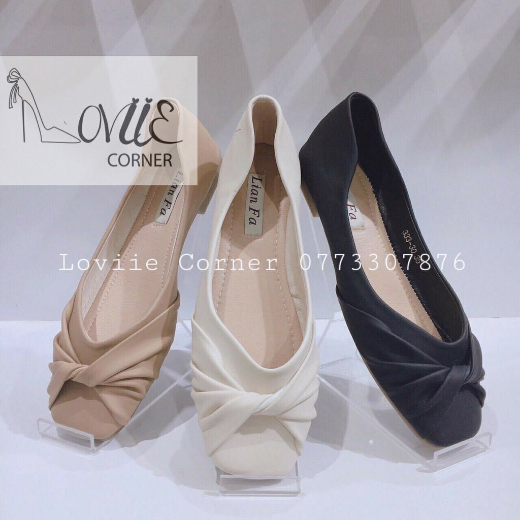GIÀY BÚP BÊ NỮ LOVIIECORNER - GIÀY BỆT NỮ MŨI VUÔNG THỜI TRANG QUẢNG CHÂU CHẤT XỊN B211011 B220208