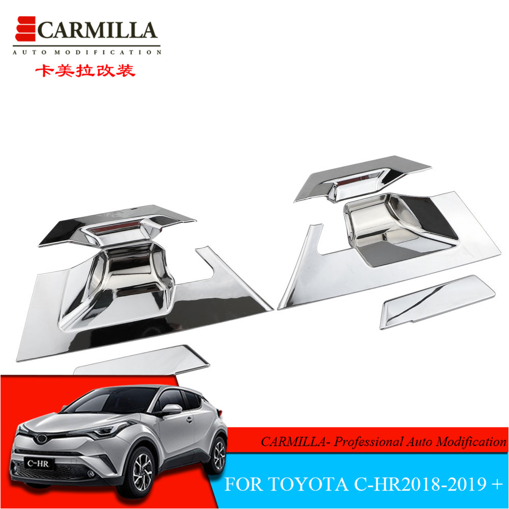 Set 6 Ốp Tay Nắm Cửa Xe Ô Tô Toyota C-hr Chr 2019 2018 2017 2016