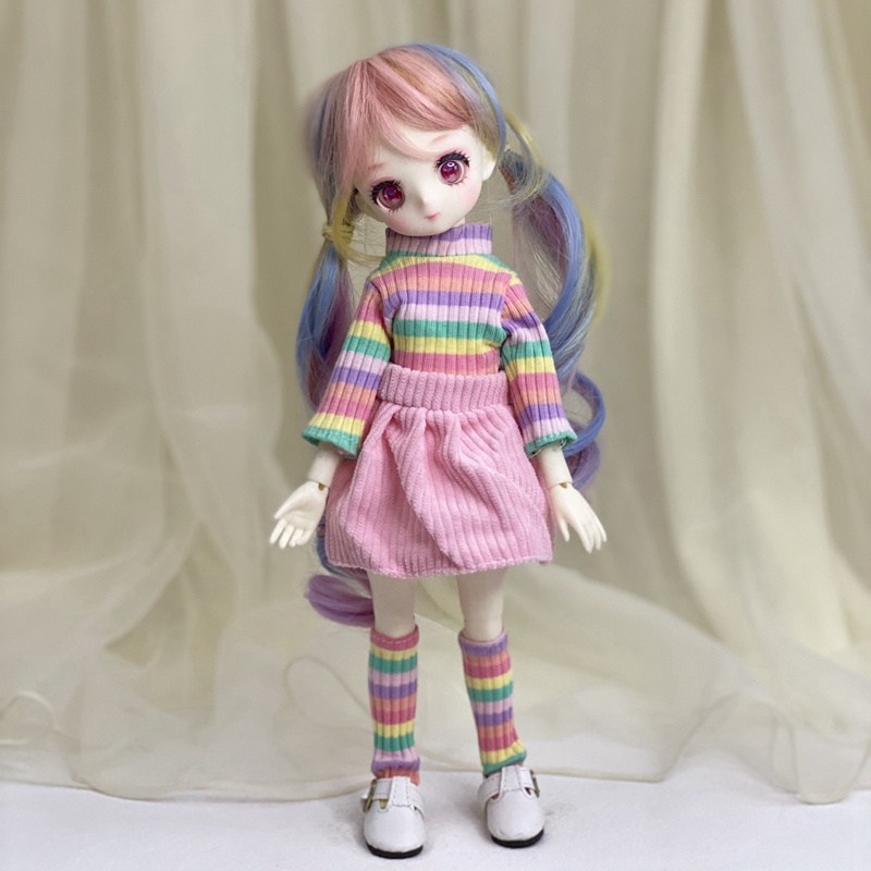 Bộ Quần Áo Và Vớ Xinh Xắn Cho Búp Bê Tỉ Lệ 1/6