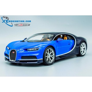 Xe Mô Hình Bugatti Chiron 1:18 Bburago ( Xanh )