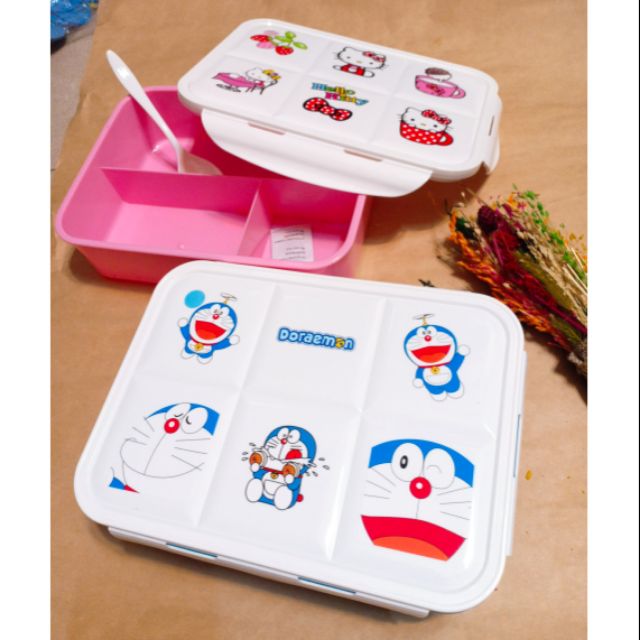 Hộp cơm 3 ngăn Kitty Doraemon