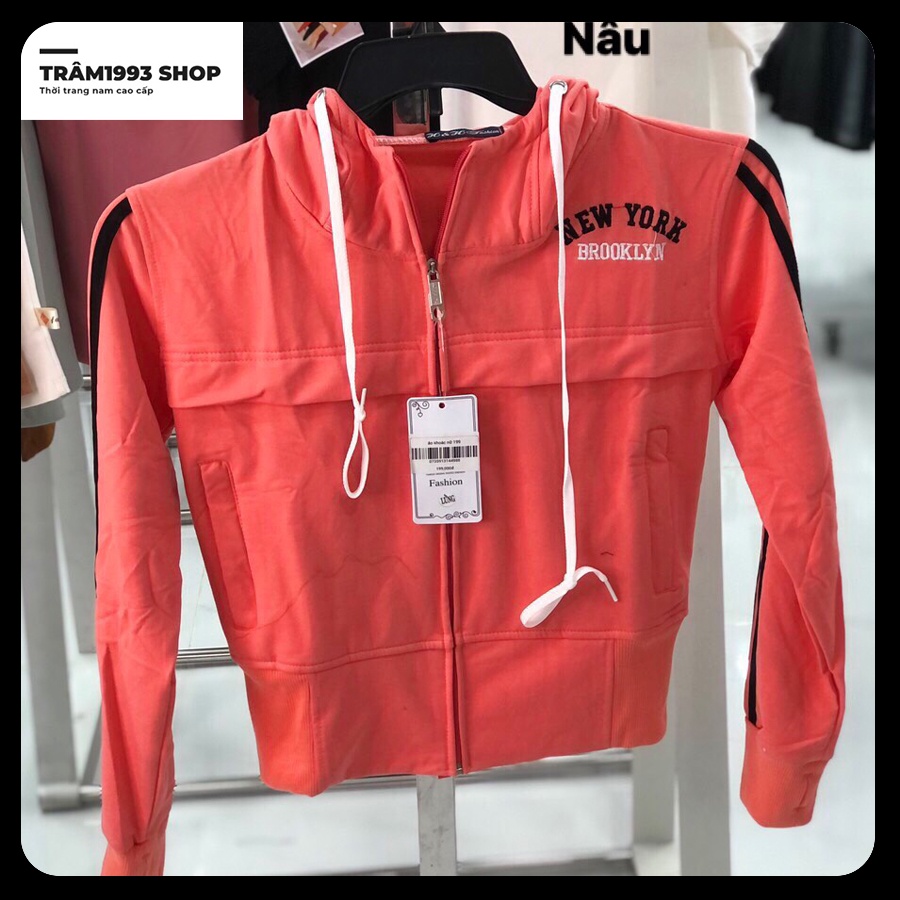 Áo Khoác Nữ Trâm Shop1993 Shop Chất Vải Kaki Màu Sắc Tươi Sáng Tôn Lên Làn Da Màu Cam Đỏ K004