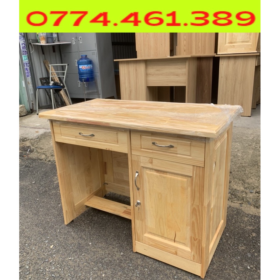 BÀN LÀM VIỆC VĂN PHÒNG BẰNG GỖ SANG TRỌNG- BÀN LÀM VIỆC CÓ NGĂN KÉO GIÁ RẺ  freeship HCM BD