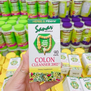 90 viên uống detox thanh lọc thải độc làm sạch đại tràng Sanar Herbs Fibers Colon Cleanser Mỹ