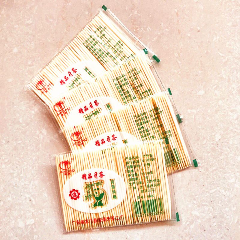 [Hàng mới về] Set 100 tăm tre xỉa răng dùng một lần tiện lợi