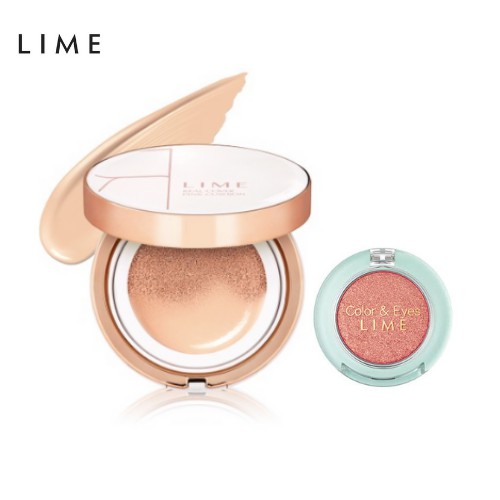 Combo Trang Điểm Cushion + Phấn Mắt Nhũ Nhiều (Pink Cushion 20g + Color & Eyes Single Sparkle 1.4g)