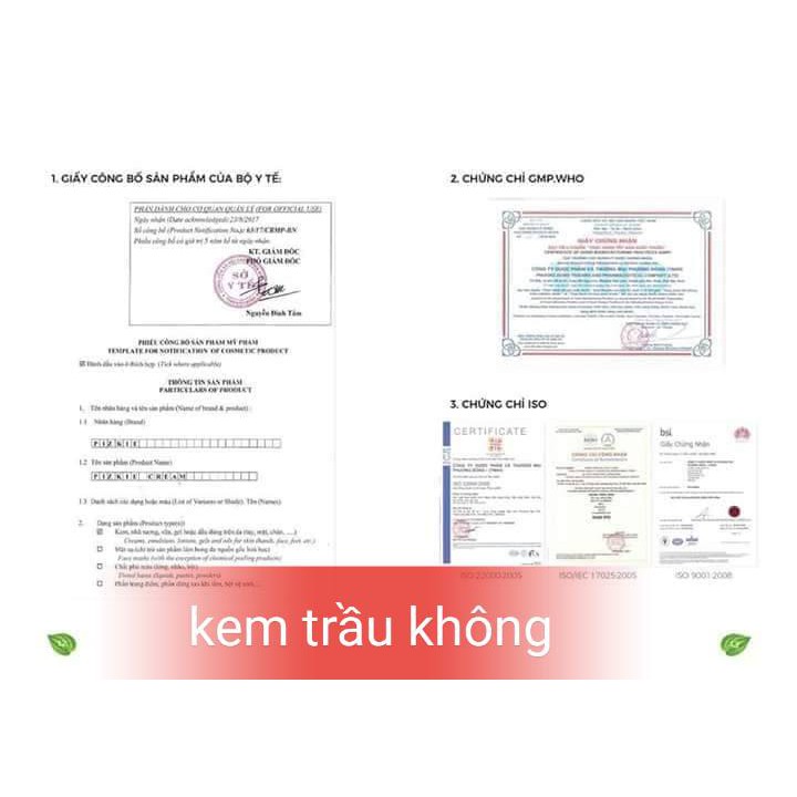 KEM TRẦU KHÔNG PIZKIE 10GR: trị hăm tã, côn trùng đốt và viêm da cơ địa