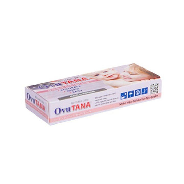 Dụng cụ phát hiện ngày rụng trứng, dụng cụ que thử thai Ovutana – Combo 12 que