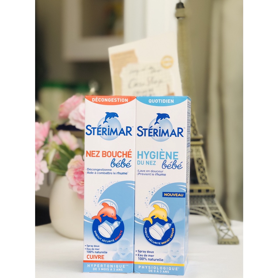 Xịt mũi cá heo Sterimar Hygiene du nez và Nez bouche cho bé 100ml [bản nội địa Pháp]