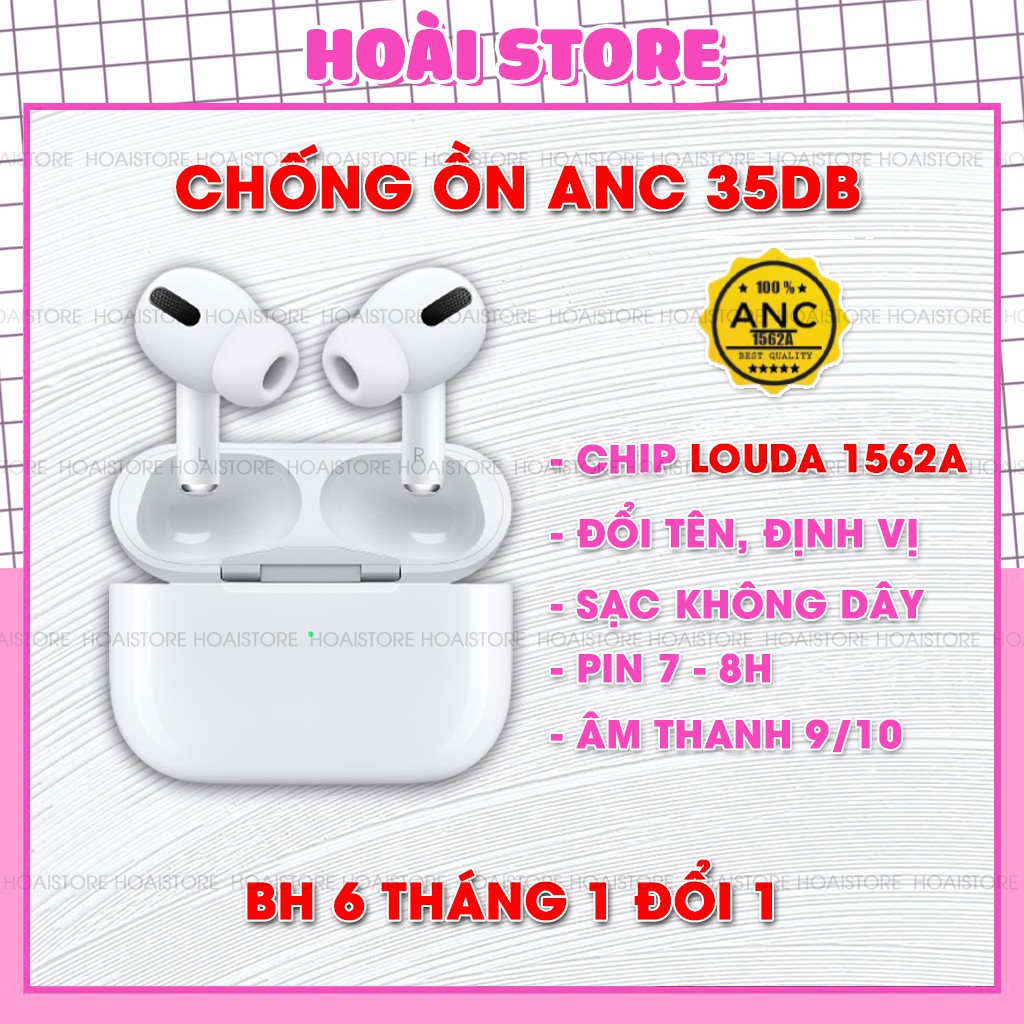 Tai Nghe Bluetooth TWS AirPro Bản Cao Cấp Nhất - Xuyên Âm - Chống Ồn - Cảm Biến Lực - Tặng Vỏ Silicon