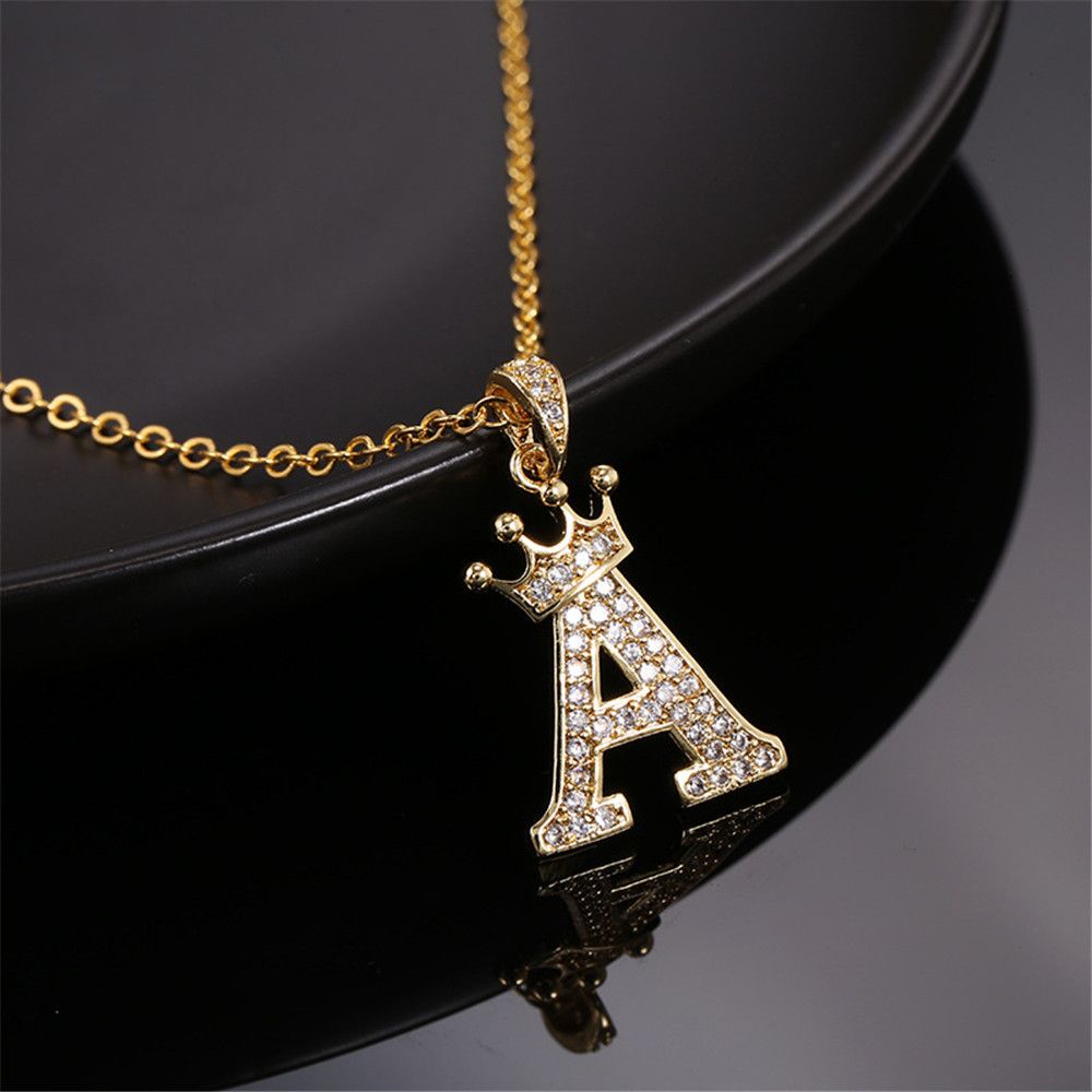 Vòng cổ Mạ Vàng 18k Mặt 26 Chữ Cái Thời Trang Dành Cho Nữ