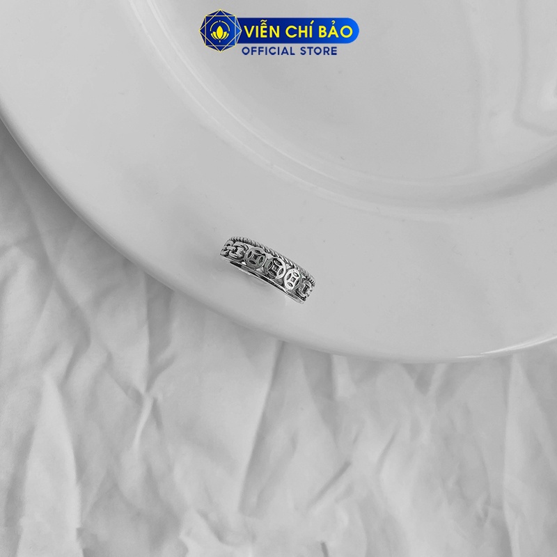 Nhẫn bạc nữ Kim tiền tam tài chất liệu bạc Thái 925 thời trang phụ kiện trang sức nữ Viễn Chí Bảo N000015