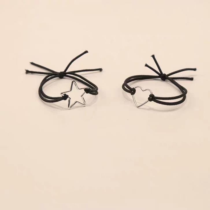 Dây buộc tóc SOLANO chun buộc tóc nhiều màu phong cách Hàn Quốc họa tiết sao xinh xắn FAH-001331