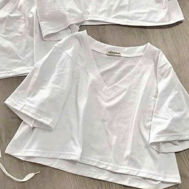 Áo thun croptop form rộng - xp7jo7890