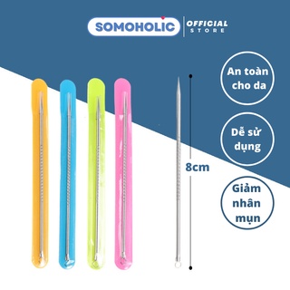 Cây Nặn Mụn 2 Đầu Que Lấy Mụn Cao Cấp Spa Tiện Dụng Chuyên Nghiệp 8cm Somoholic QNM1