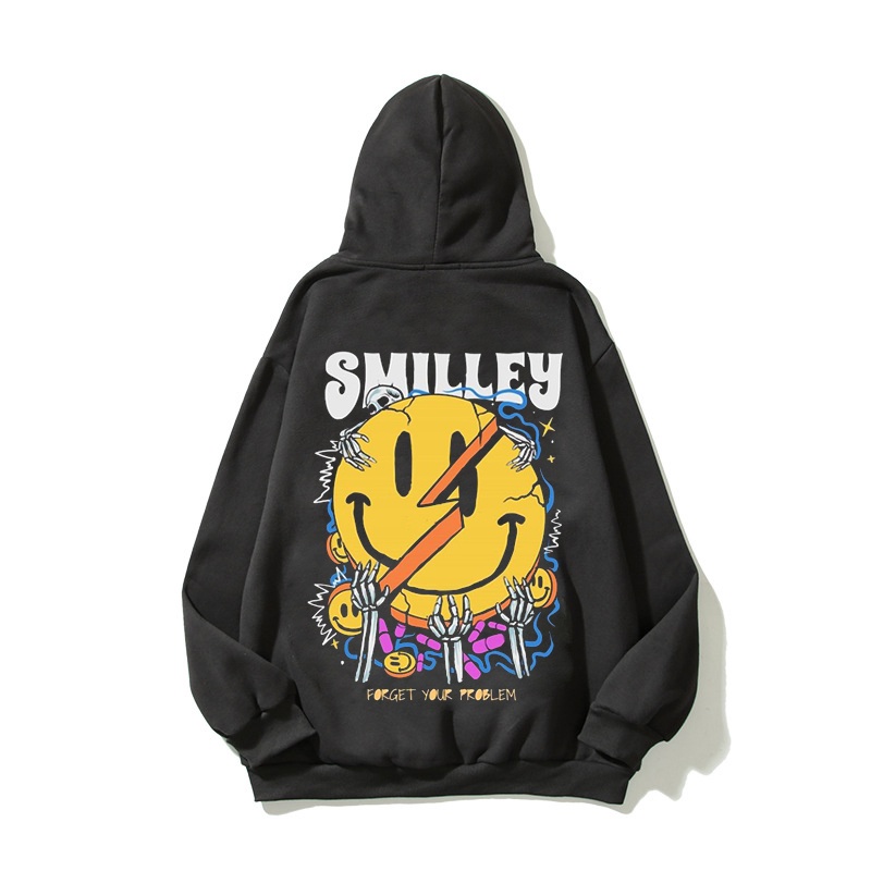ÁO HOODIE FORM RỘNG NAM NỮ SMILE