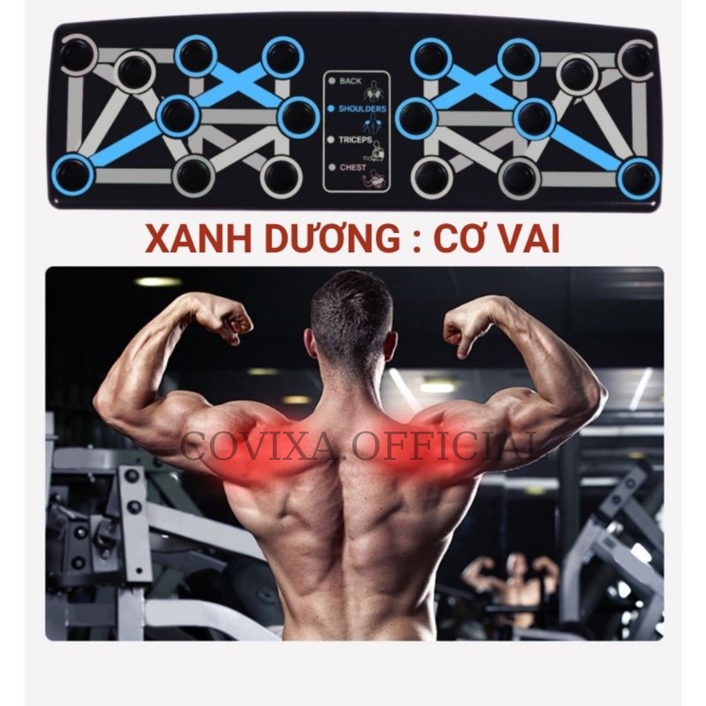 Dụng cụ hít đất, đồ tập chống đẩy đa năng tại nhà Covixa22.official