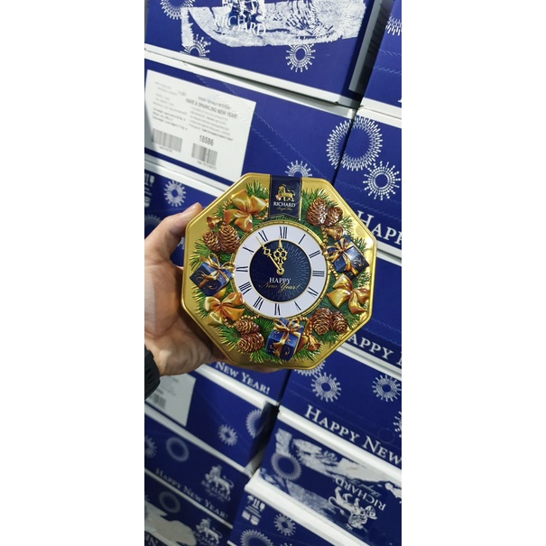 TRÀ ĐEN RICHARD NGA - VÒNG NGUYỆT QUẾ & HÌNH ĐỒNG HỒ 80GR- THIẾT KẾ SANG TRỌNG VÀ ĐẸP MẮT