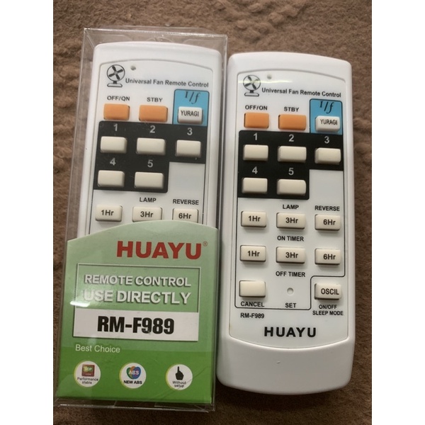 remote điều khiển quạt đa năng chính hãng HUAYU 989-bảo hành đổi mới