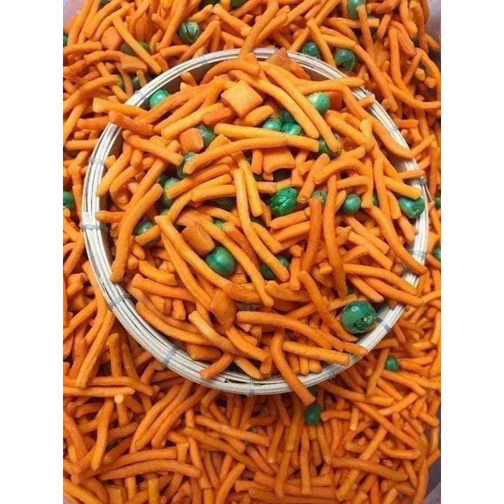 Bim Bim Tăm Que Đậu Hà Lan Ăn Vặt Tuổi Thơ Lon pet 300gr - Free ship - Ăn Vặt SK House