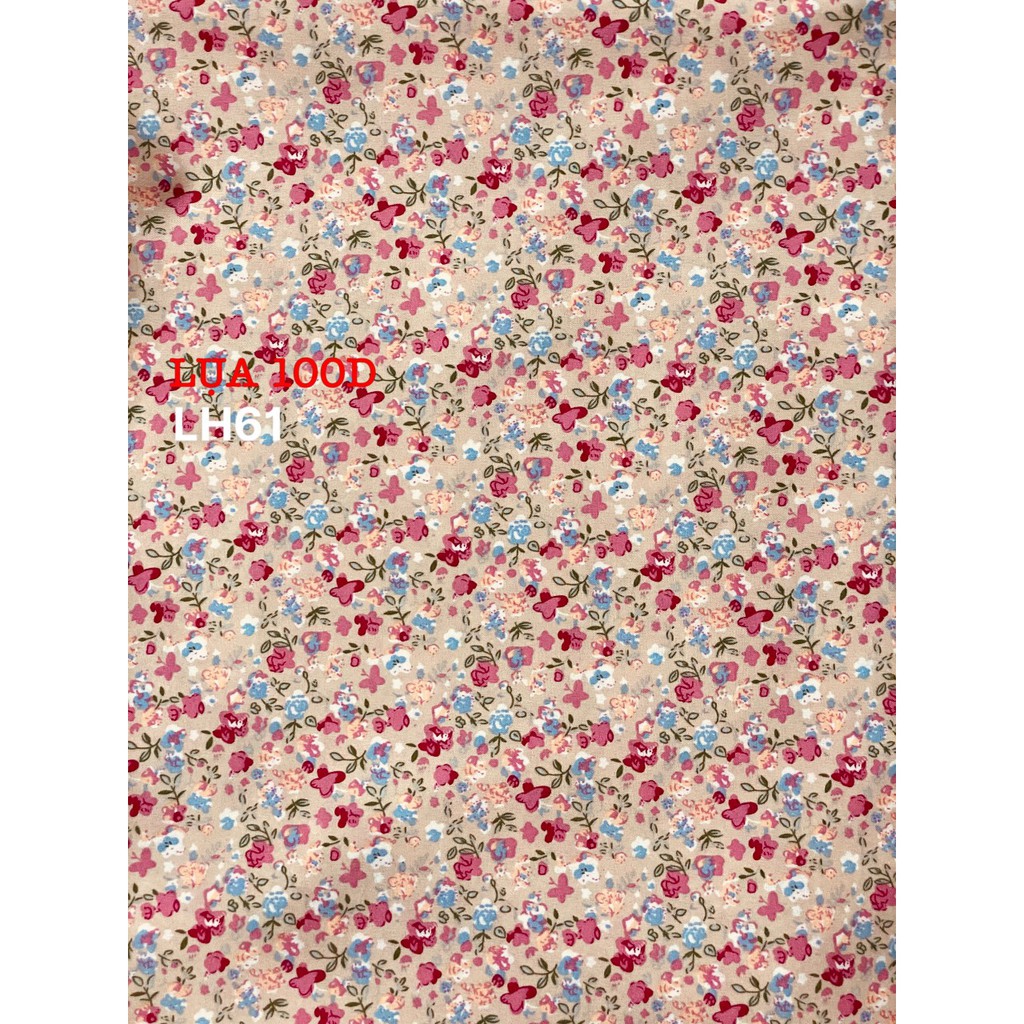 VẢI LỤA 100D HOA NHÍ - DÒNG VẢI THÔNG DỤNG - 1 MÉT X 1M5
