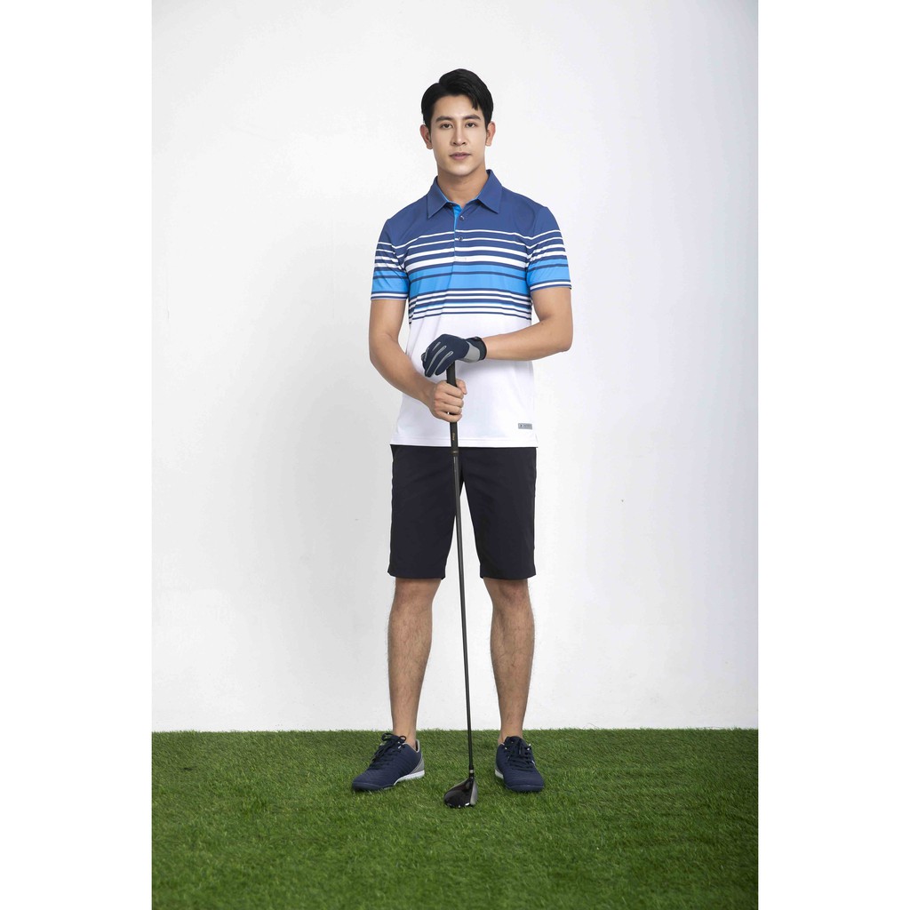 SHOP UY TÍN [ Chính Hãng ] Áo Thể Thao GOLF Nam Nữ DONEXPRO MC-9042 - AC-3642 Trắng phối xanh côban