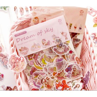 Túi 100 hình dán sticker pvc trang trí