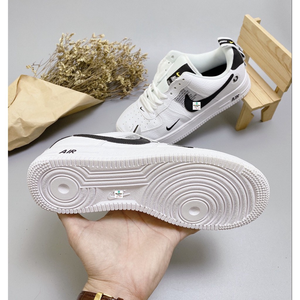 Giày AF1 [Chuẩn 1.1] trắng đem,  đế cao 3cm , size 36-44 cả nam và nữ full box.Hunger.Store hn | BigBuy360 - bigbuy360.vn