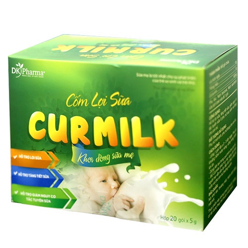 Cốm lợi sữa cho mẹ DK Pharma Curmilk 5g 10/20 gói/hộp