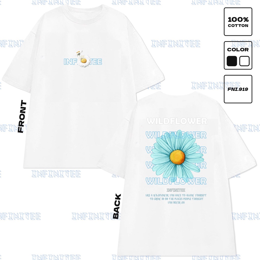 Áo thun INFINITEE Fni0919, Thun 100% Cotton - form rộng Unisex.