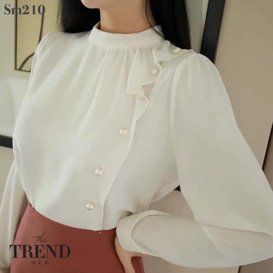 Áo sơ mi công sở thiết kế đẹp chất lụa sàng điệu sang trọng lịch sự bigsize(Có size TO) | BigBuy360 - bigbuy360.vn