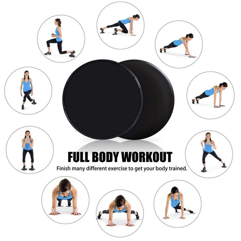 Đĩa Trượt Tập Yoga, Gym Tại Nhà Loại Tròn Nhựa ABS Và Xốp Cao Cấp (1 cặp) YO45