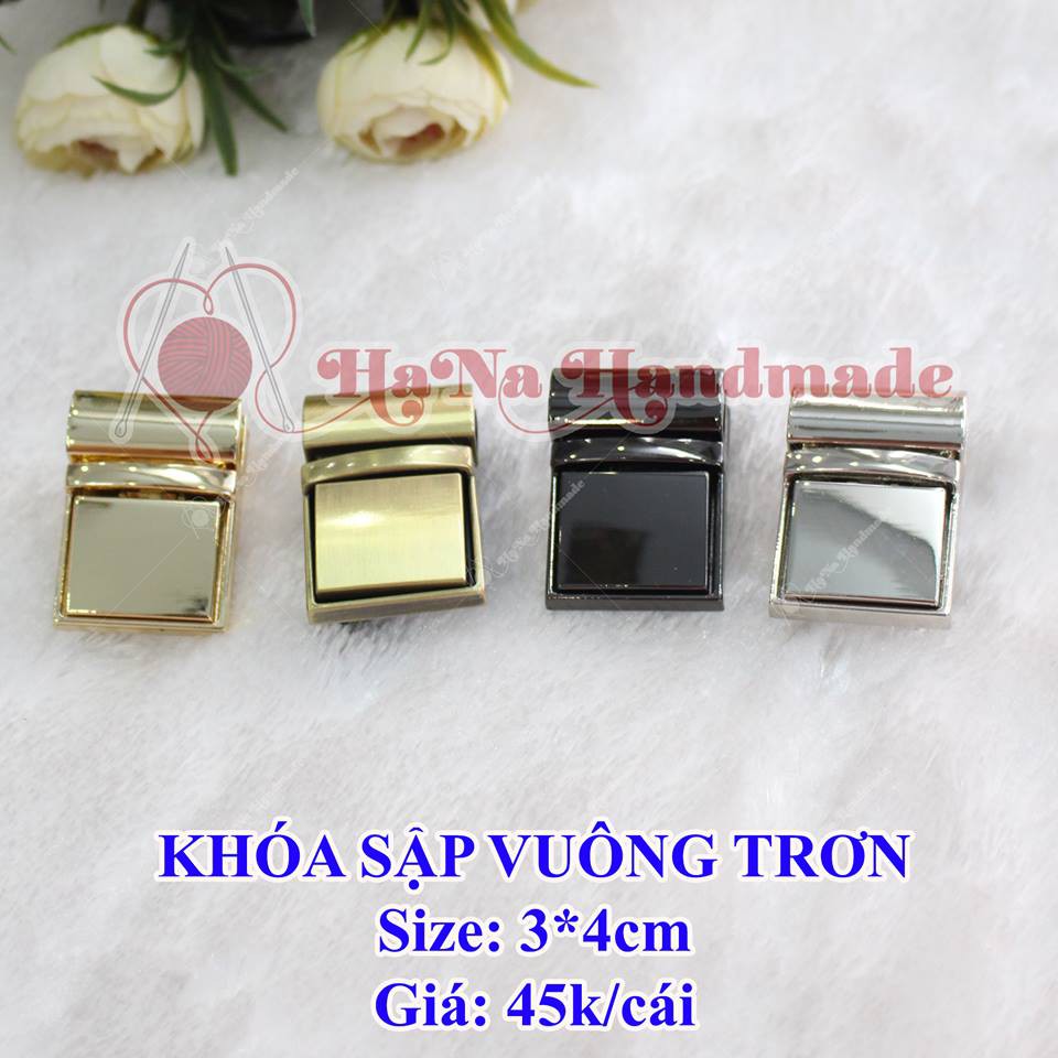 Khóa Sập Vuông Trơn (45k/cái) / khoá sập vuông trơn