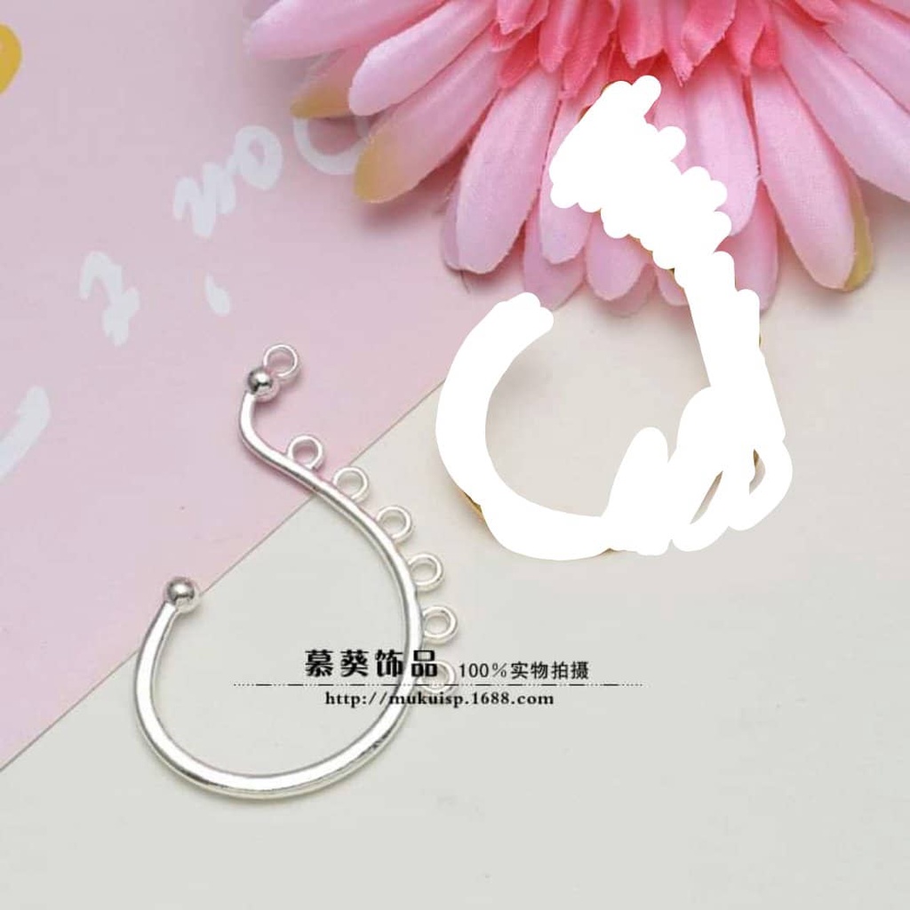 (1 cái) Phiến đúc treo vành tai 36*54mm, Nguyên liệu làm trang sức cổ trang, Nguyên liệu diy