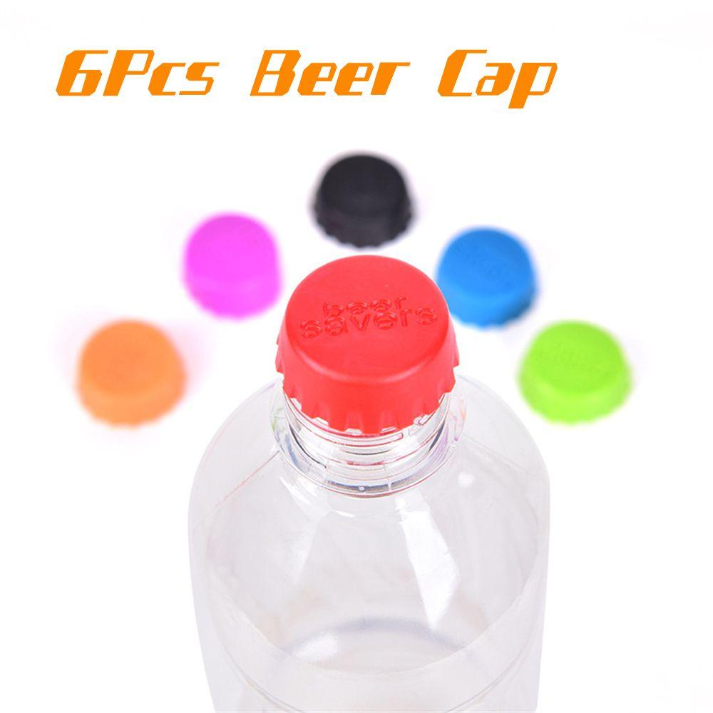 HECCEH Set 6 Nắp Đậy Chai Rượu Vang Bằng Silicone Chống Tràn Tiện Dụng