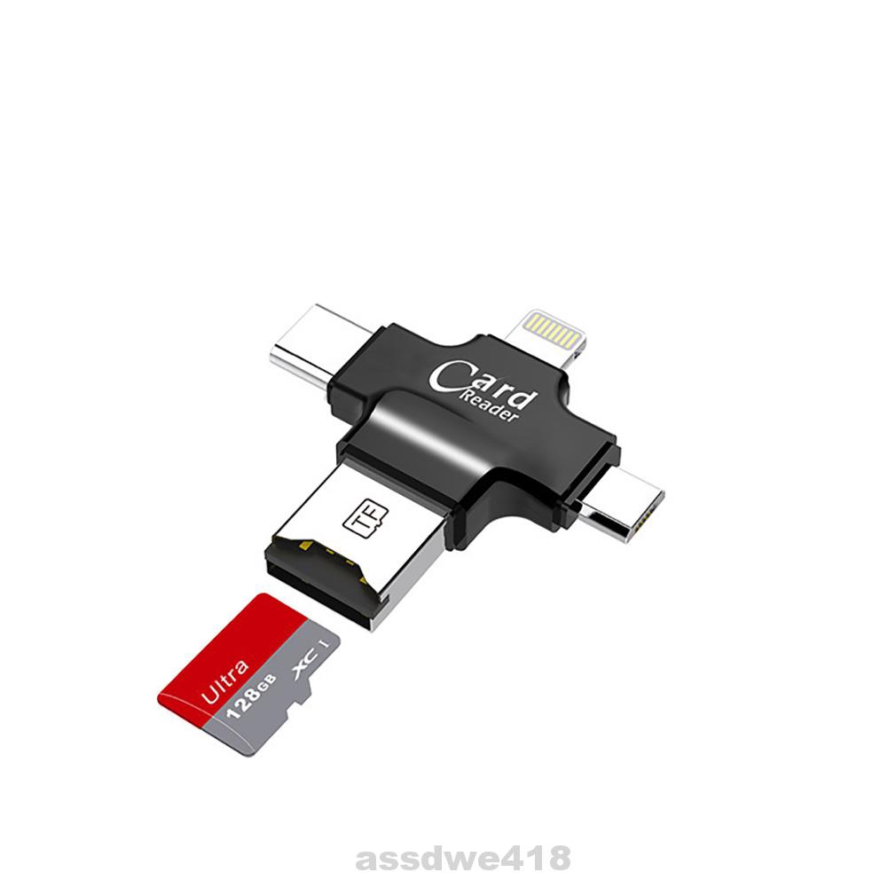 Đầu Đọc Thẻ Nhớ 4 Trong 1 Mini Usb Otg Sang 2.0