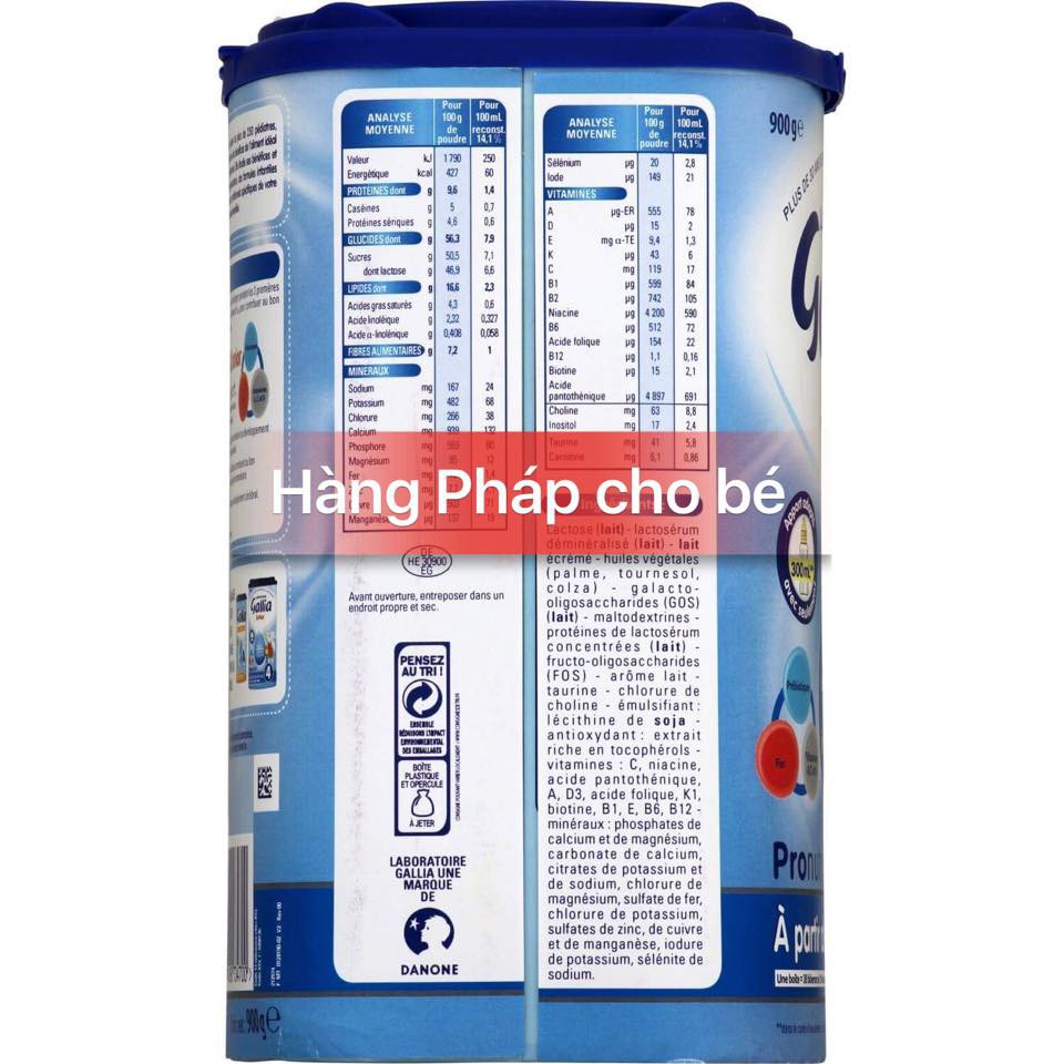 Sữa Galia junior 4 (Từ 24-60 tháng) (900gr) hạn sử dụng 11/2019