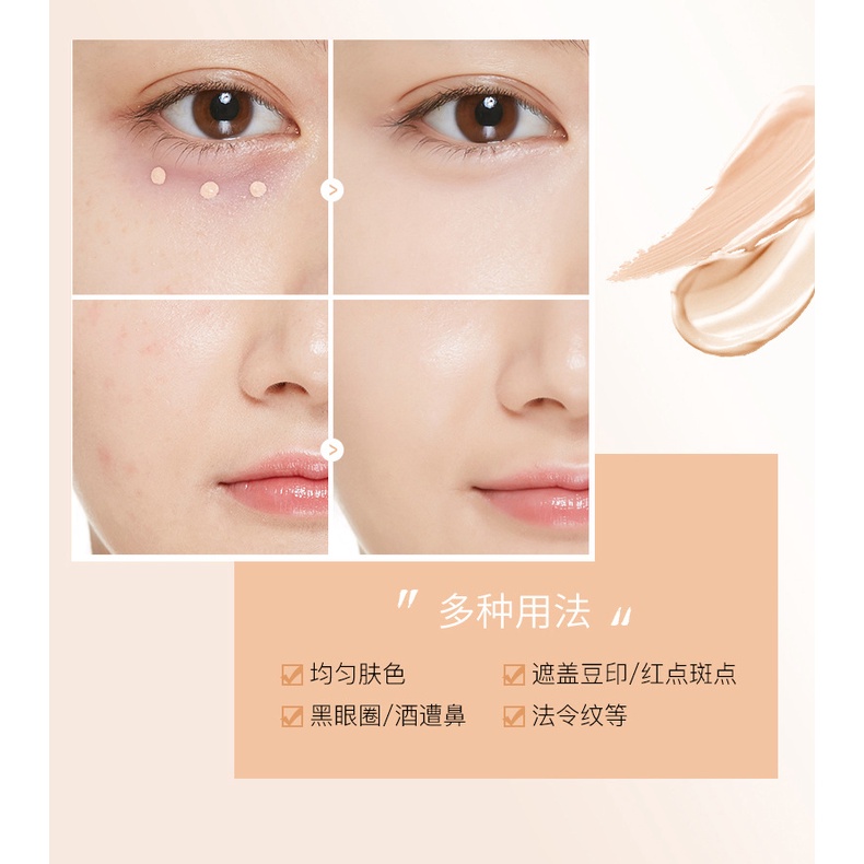 [Hàng mới về] Kem che khuyết điểm Lameila tự nhiên với 8 màu sắc tùy chọn | BigBuy360 - bigbuy360.vn