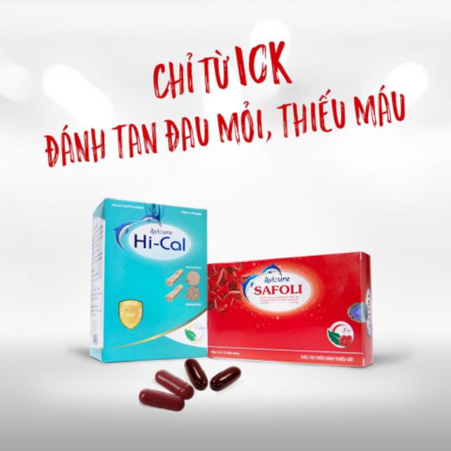 Sắt hữu cơ Avisure Safoli - Canxi tự nhiên Avisure Hical cho phụ nữ mang thai và cho con bú