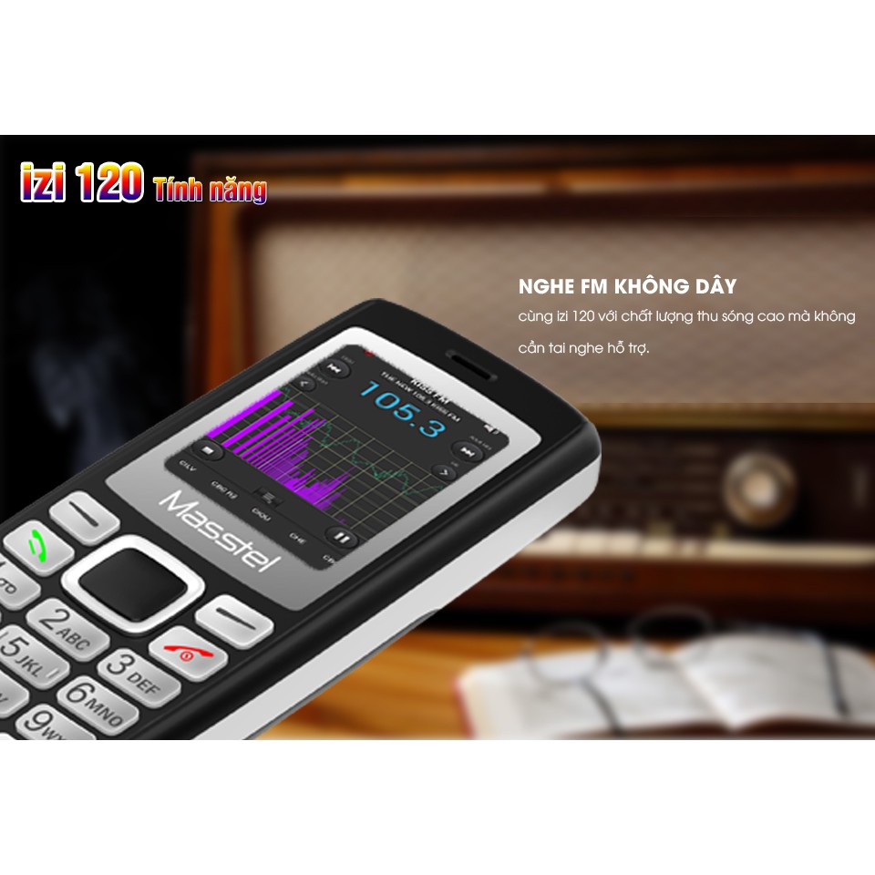 [Mã ELFLASH5 giảm 20K đơn 50K] Điện Thoại izi 120 Hàng Nhập Khẩu | BigBuy360 - bigbuy360.vn