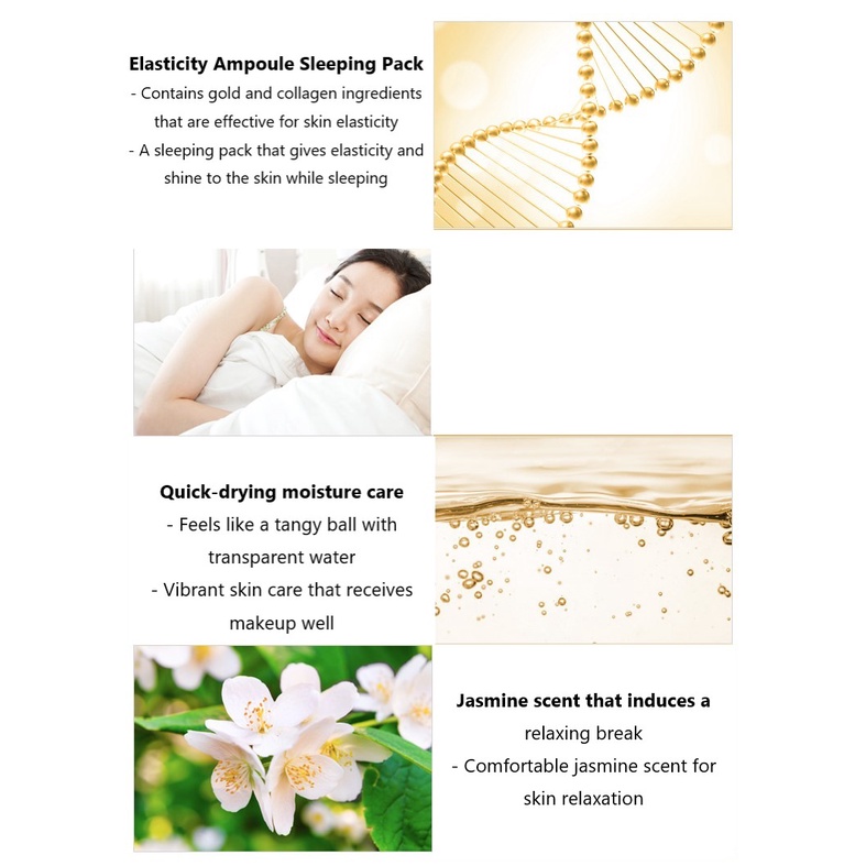Loại mặt nạ ngủ Collagen vàng